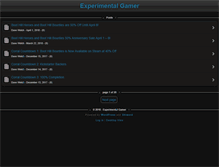 Tablet Screenshot of experimentalgamer.com